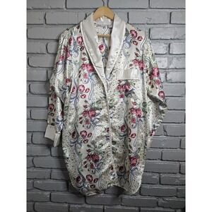Private Luxuries Women's Floral Dress Satin Night Gown Size Large
